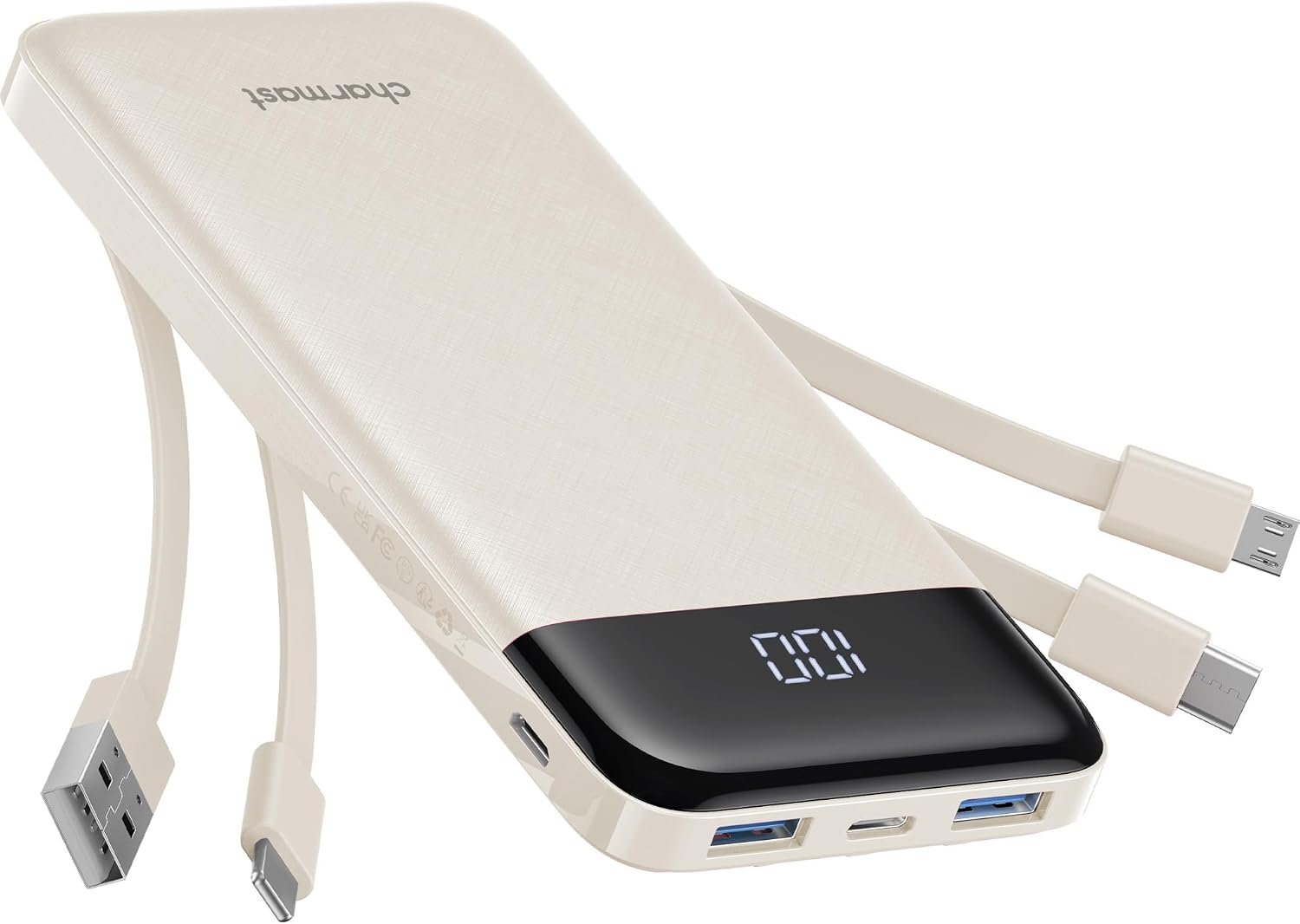 charmast พาวเวอร์แบงก์และอุปกรณ์ชาร์จ 10000mAh 4 6 3A
