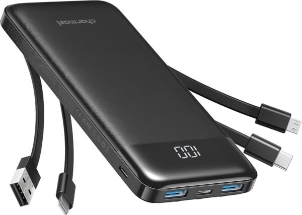 charmast พาวเวอร์แบงก์และอุปกรณ์ชาร์จ 4 10000mAh 6 3 3A