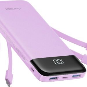 charmast พาวเวอร์แบงก์และอุปกรณ์ชาร์จ 4 10000mAh 6 3 3A