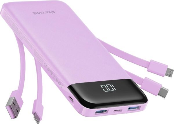 charmast พาวเวอร์แบงก์และอุปกรณ์ชาร์จ 4 10000mAh 6 3 3A
