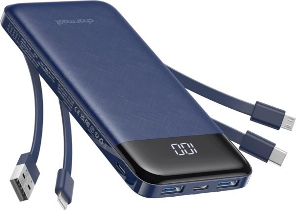 charmast พาวเวอร์แบงก์และอุปกรณ์ชาร์จ 4 10000mAh 6 3 3A