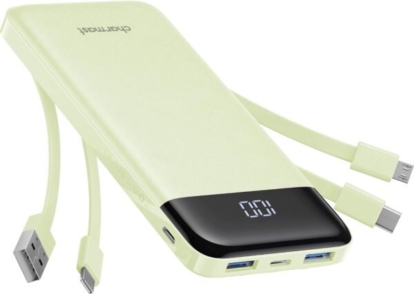charmast พาวเวอร์แบงก์และอุปกรณ์ชาร์จ 4 10000mAh 6