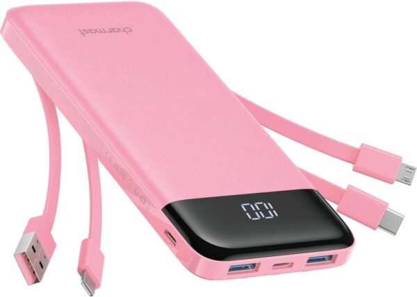 charmast พาวเวอร์แบงก์และอุปกรณ์ชาร์จ 4 10000mAh 6