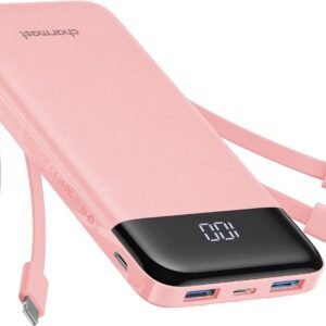 charmast พาวเวอร์แบงก์และอุปกรณ์ชาร์จ 4 3A 10000mAh 6 3