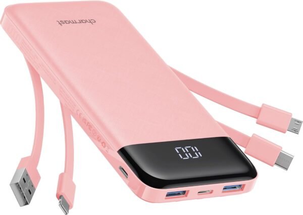 charmast พาวเวอร์แบงก์และอุปกรณ์ชาร์จ 4 3A 10000mAh 6 3