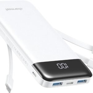 charmast พาวเวอร์แบงก์และอุปกรณ์ชาร์จ 4 3A 10000mAh 6 3