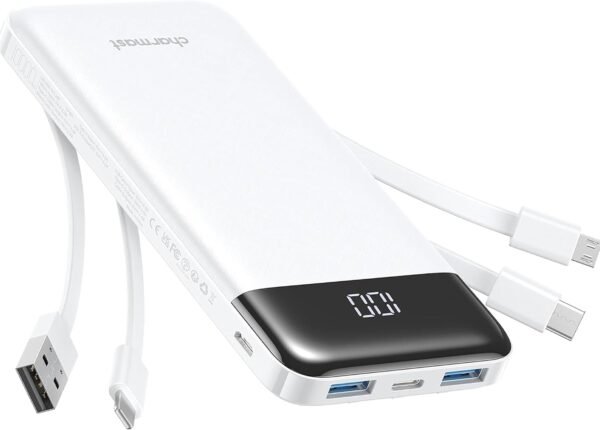 charmast พาวเวอร์แบงก์และอุปกรณ์ชาร์จ 4 3A 10000mAh 6 3