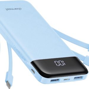 charmast พาวเวอร์แบงก์และอุปกรณ์ชาร์จ 4 3A 10000mAh 6 3