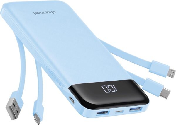 charmast พาวเวอร์แบงก์และอุปกรณ์ชาร์จ 4 3A 10000mAh 6 3