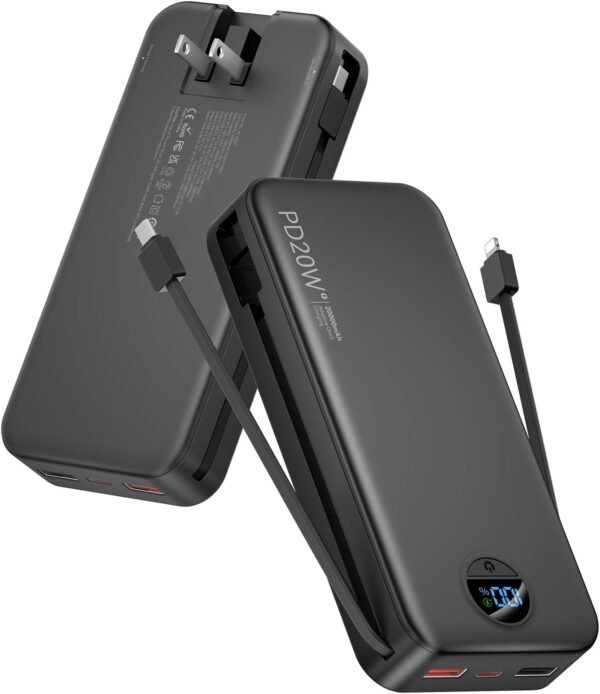 citicr พาวเวอร์แบงก์และอุปกรณ์ชาร์จ 20000mAh PD20W 5