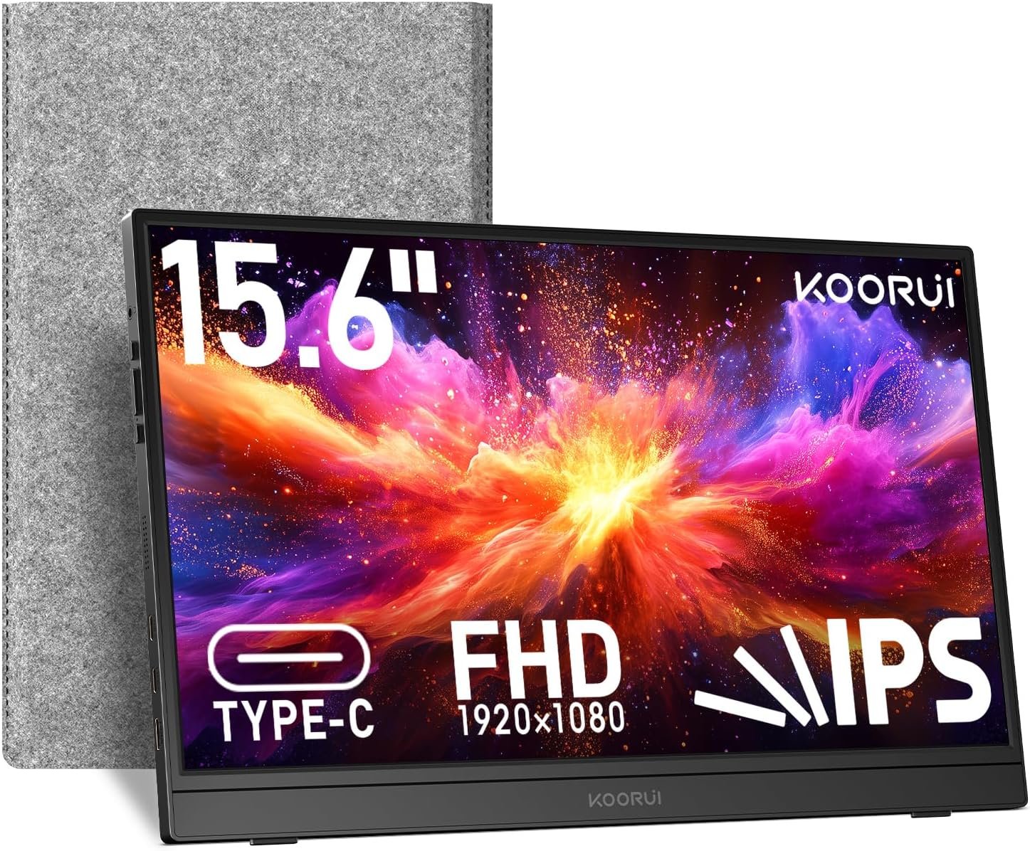 KOORUI จอภาพและดิสเพลย์ 15.6 USB-C HDMI
