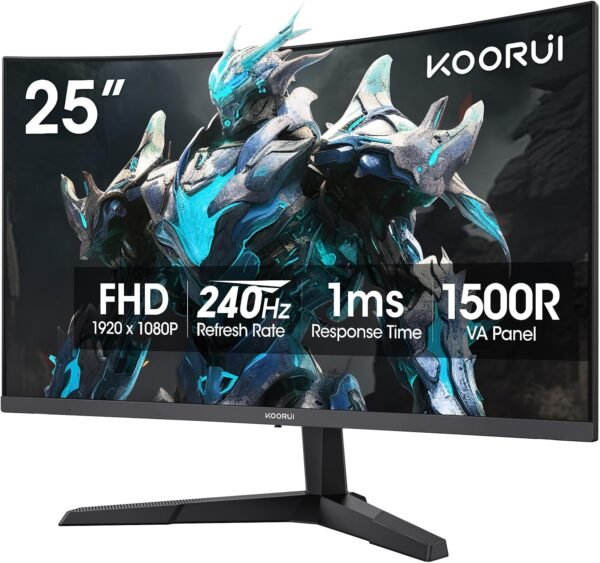 KOORUI จอภาพและดิสเพลย์ 25 240Hz 90