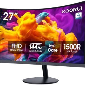 KOORUI จอภาพและดิสเพลย์ 27 144Hz HDMI