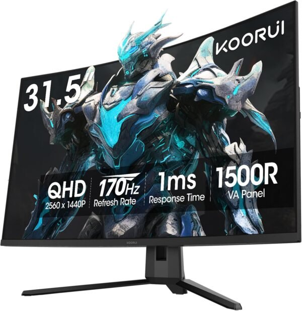 KOORUI จอภาพและดิสเพลย์ 32 QHD 170Hz 2560 1440 90