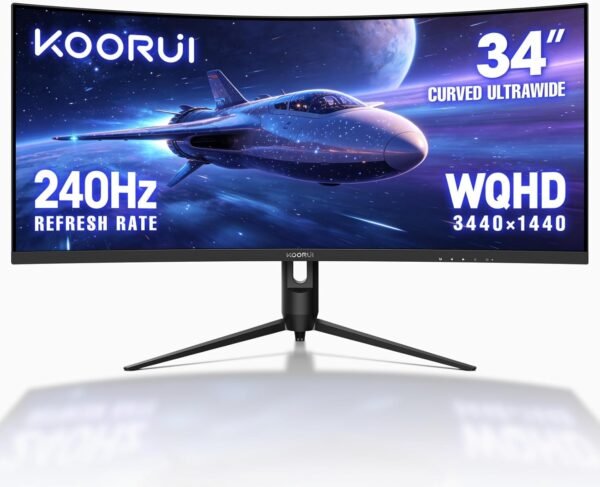 KOORUI จอภาพและดิสเพลย์ 34 8243 240Hz 3440 1440 98