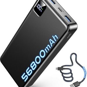 MaiVoz พาวเวอร์แบงก์และอุปกรณ์ชาร์จ 56800mAh 22.5W 17 16 15 14