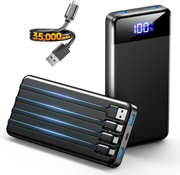 SABANI พาวเวอร์แบงก์และอุปกรณ์ชาร์จ 35000mAh 4 22.5W