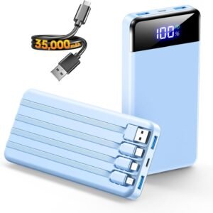 SABANI พาวเวอร์แบงก์และอุปกรณ์ชาร์จ 35000mAh 4 22.5W